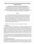 Research paper thumbnail of Review On The Attacks And Security Protocols for Wireless Sensor Networks