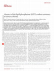 Research paper thumbnail of Absence of the lipid phosphatase SHIP2 confers resistance to dietary obesity