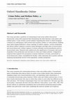 Research paper thumbnail of Crime Policy and Welfare Policy