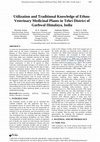 Research paper thumbnail of Utilization and Traditional Knowledge of Ethno- Veterinary Medicinal Plants in Tehri District of Garhwal Himalaya, India