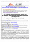 Research paper thumbnail of Los programas radiofonicos espanoles de prime time en Facebook y Twitter Sinergias radio convencional y redes sociales