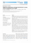 Research paper thumbnail of Weight loss expectations and body dissatisfaction in young women attempting to lose weight