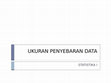 Research paper thumbnail of Statistika - 3. Ukuran Penyebaran Data