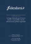 Research paper thumbnail of La legge elettorale per il nuovo Senato: un possibile vincolo all’autonomia politica regionale?