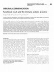 Research paper thumbnail of Functional foods and the immune system: a review