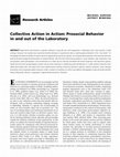 Research paper thumbnail of Collective Action in Action: Prosocial Behavior in and out of the Laboratory