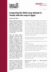 Research paper thumbnail of Comparing the failed coup attempt in Turkey with the coup in Egypt