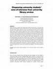 Research paper thumbnail of Diagnosing university students' zone of tolerance from university library services