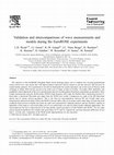 Research paper thumbnail of Validation and intercomparisons of wave measurements and models during the EuroROSE experiments