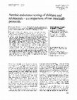 Research paper thumbnail of Aerobic endurance testing of children and adolescents-a comparison of two treadmill-protocols