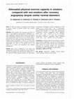 Research paper thumbnail of Attenuated physical exercise capacity in smokers compared with non-smokers after coronary angioplasty despite similar luminal diameters