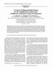 Research paper thumbnail of A system of oligonucleotide primers for the amplification of nifH genes of different taxonomic groups of prokaryotes