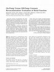 Research paper thumbnail of On-pump versus off-pump coronary revascularization: evaluation of renal function