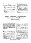 Research paper thumbnail of Optimal Allocation of Two-Dimensional Irregular Shapes Using Heuristic Search Methods