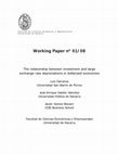 Research paper thumbnail of The relationship between investment and large exchange rate depreciations in dollarized economies