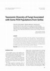 Research paper thumbnail of Taxonomic diversity of fungi associated with some PCN populations from Serbia