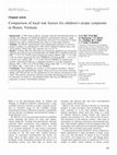 Research paper thumbnail of Comparison of local risk factors for children's atopic symptoms in Hanoi, Vietnam