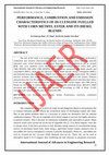 Research paper thumbnail of International Journal of Advances in Engineering Research PERFORMANCE, COMBUSTION AND EMISSION CHARACTERISTICS OF DI-CI ENGINE FUELLED WITH CORN METHYL ESTER AND ITS DIESEL BLENDS