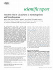 Research paper thumbnail of Selective role of calcineurin in haematopoiesis and lymphopoiesis