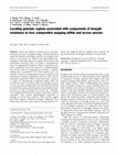 Research paper thumbnail of Locating genomic regions associated with components of drought resistance in rice: comparative mapping within and across species