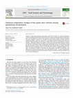 Research paper thumbnail of Chemical composition changes in four green olive cultivars during spontaneous fermentation