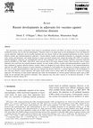 Research paper thumbnail of Recent developments in adjuvants for vaccines against infectious diseases