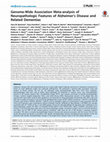 Research paper thumbnail of Genome-Wide Association Meta-analysis of Neuropathologic Features of Alzheimer's Disease and Related Dementias