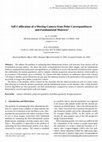 Research paper thumbnail of Self-Calibration of a Moving Camera from Point Correspondences and Fundamental Matrices