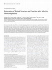 Research paper thumbnail of Restoration of retinal structure and function after selective photocoagulation