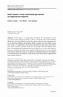 Research paper thumbnail of Joint Ventures versus Contractual Agreements: An Empirical Investigation