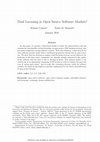 Research paper thumbnail of Dual Licensing in Open Source Software Markets