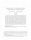 Research paper thumbnail of Open Source vs Closed Source Software: Public Policies in the Software Market