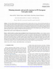 Research paper thumbnail of Thinning intensity and growth response in SW-European Scots pine stands