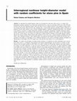 Research paper thumbnail of Interregional nonlinear height–diameter model with random coefficients for stone pine in Spain