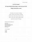 Research paper thumbnail of A fix for fixation? Rerepresenting and abstracting as creative processes in the design of information systems