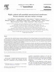 Research paper thumbnail of Highly ordered self-assembled mesostructured membranes: Porous structure and pore surface coverage