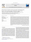 Research paper thumbnail of Measurement of soil/dust arsenic by gas phase chemiluminescence