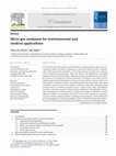 Research paper thumbnail of Micro gas analyzers for environmental and medical applications