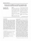 Research paper thumbnail of Service users' feedback on cognitive training in the treatment of anorexia nervosa: A qualitative study