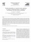 Research paper thumbnail of Teaching sustainability as a contested concept: capitalizing on variation in engineering educators' conceptions of environmental, social and economic sustainability