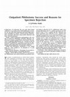 Research paper thumbnail of Outpatient Phlebotomy Success and Reasons for Specimen Rejection