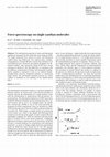 Research paper thumbnail of Force spectroscopy on single xanthan molecules