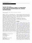 Research paper thumbnail of Tolerance and sensitization to inhaled 1,1,1-trichloroethane in mice: results from open-field behavior and a functional observational battery