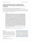 Research paper thumbnail of Distinct population structure in a phenotypically homogeneous rock-dwelling cichlid fish from Lake Tanganyika: DISTINCT POPULATION STRUCTURE IN V. MOORII