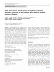 Research paper thumbnail of Field observations of fish species susceptible to epizootic ulcerative syndrome in the Zambezi River basin in Sesheke District of Zambia