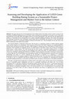 Research paper thumbnail of Assessing and Developing the Application of LEED Green Building Rating System as a Sustainable Project Management and Market Tool in the Italian Context Engineering and Project Management