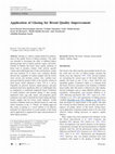 Research paper thumbnail of Application of Glazing for Bread Quality Improvement