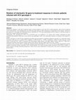 Research paper thumbnail of Relation of interleukin-1β gene to treatment response in chronic patients infected with HCV genotype 4