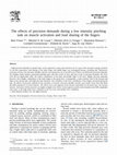 Research paper thumbnail of The effects of precision demands during a low intensity pinching task on muscle activation and load sharing of the fingers