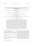 Research paper thumbnail of Effects of Temperature and Precipitation Variability on Snowpack Trends in the Western United States*